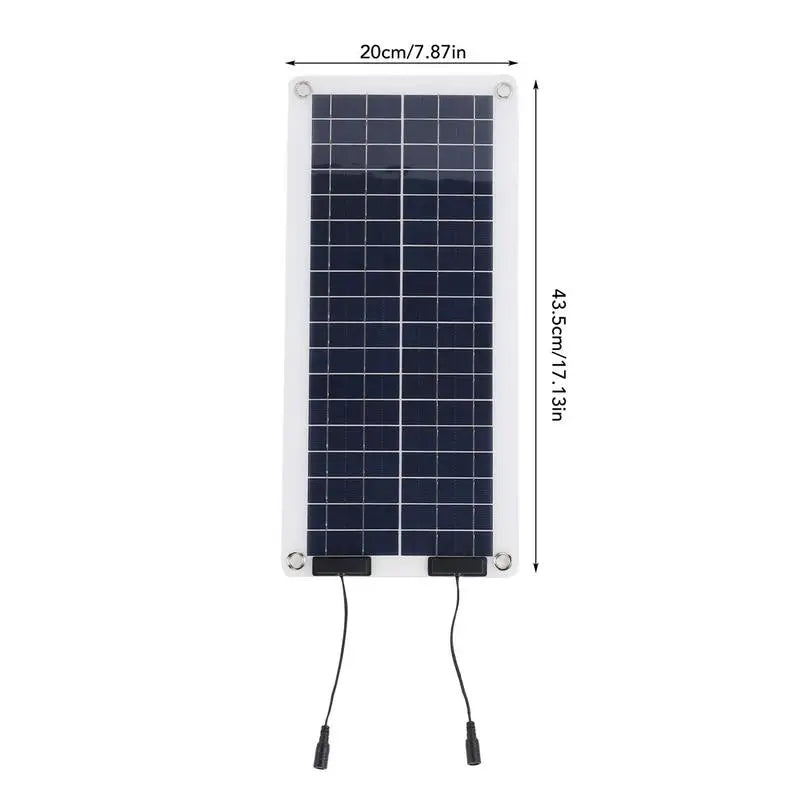 Solar Trickle Charger 100W Waterproof Trickle Charger Solar Battery Maintainer Dual Output 12V-24V