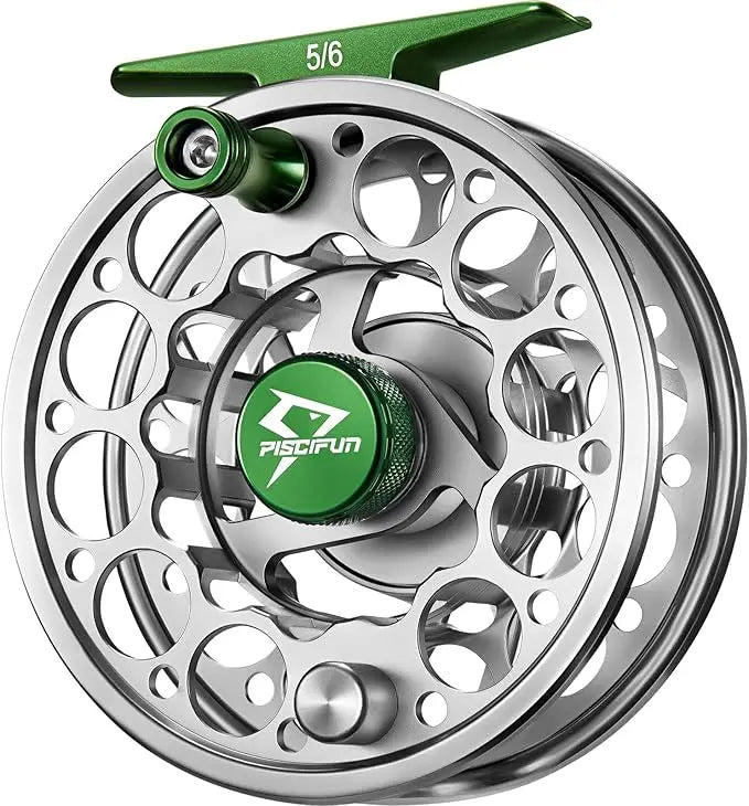 Fishing Reel, CNC-Machined Aluminum Alloy Fly Reel, 3/4, 5/6, 7/8, Weight, Black Gunmetal Space Gray