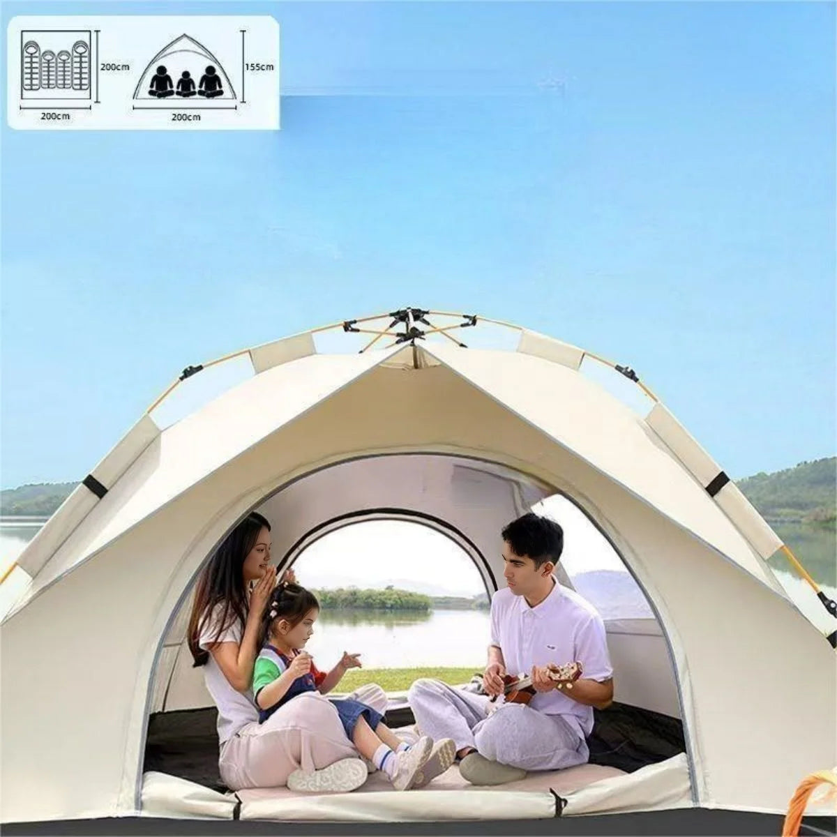 Automatic Quick-opening Tent Outdoor Self-driving Travel Camping Tent Automatic Quick-open Tent